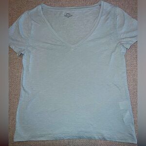 J Crew Vintage Cotton Tee, Size Medium, green